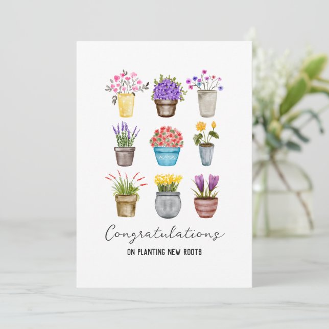 Real Gods Marknadsföring Grattiss Homeowner Kort (Stående Fram)