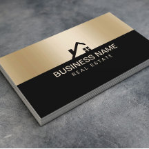 Real Gods Modern House Logotyp Black & Guld