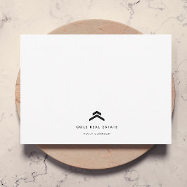 Real Gods | Modern minimal lista Agent Realtor Anteckningskort
