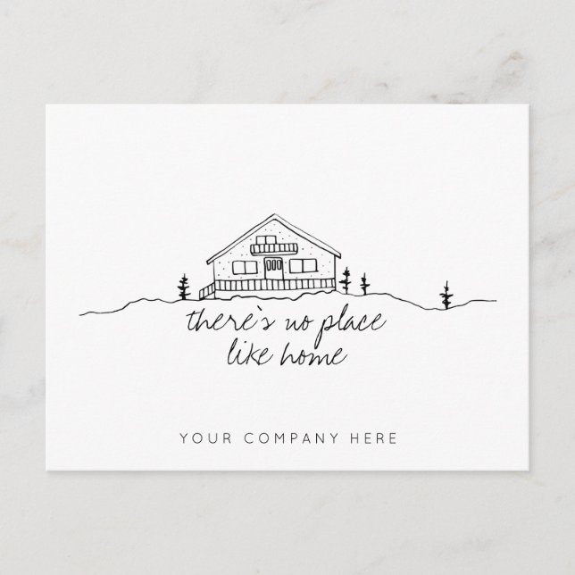 Real Gods Mysigt Cabin House Vykort (Framsida)