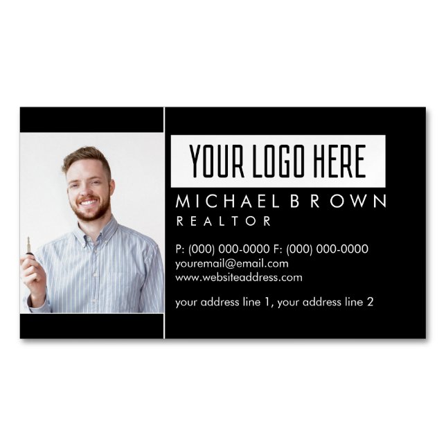 Real Gods Photo Magnetiska Visitkort (Framsida)