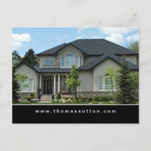 Real Gods Postcards Beige Stucco House Vykort