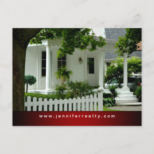 Real Gods Postcards White Grönt House Red Ftr Vykort