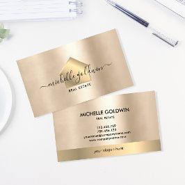 Real Gods Professionell Modern Script House Busin Visitkort