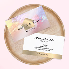 Real Gods Professionell Modern Script House Busin Visitkort