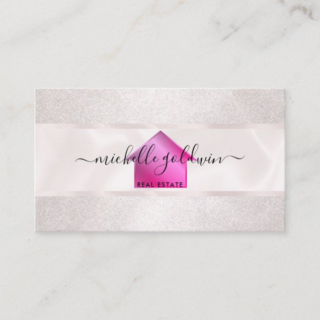 Real Gods Professionell Modern Script House Busin Visitkort (Framsida)