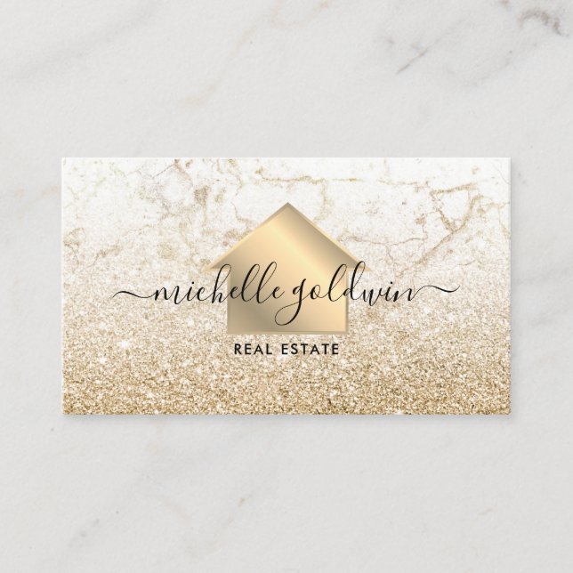 Real Gods Professionell Modern Script House Busin Visitkort (Framsida)