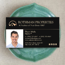 Real Gods, Realtor Black Guld House Infoga foto Visitkort