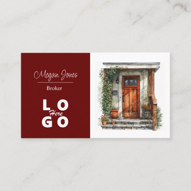 Real Gods, Realtor, Broker Affärskort Visitkort (Framsida)