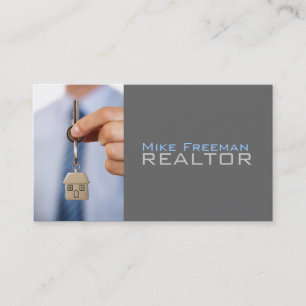 Real Gods Realtor Egendom Manager Byggnad City Visitkort