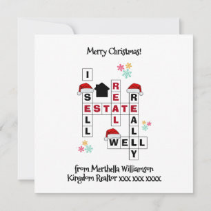 Real Gods Realtor Gift CHRISTMAS-kort