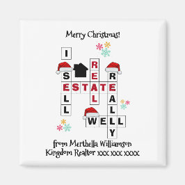 Real Gods Realtor Gift CHRISTMAS Magnet