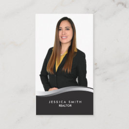 Real Gods silver Swoosh affärskort Visitkort