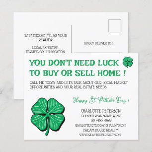 Real Gods St patrick's day Promotional Marknadsför Helg Vykort