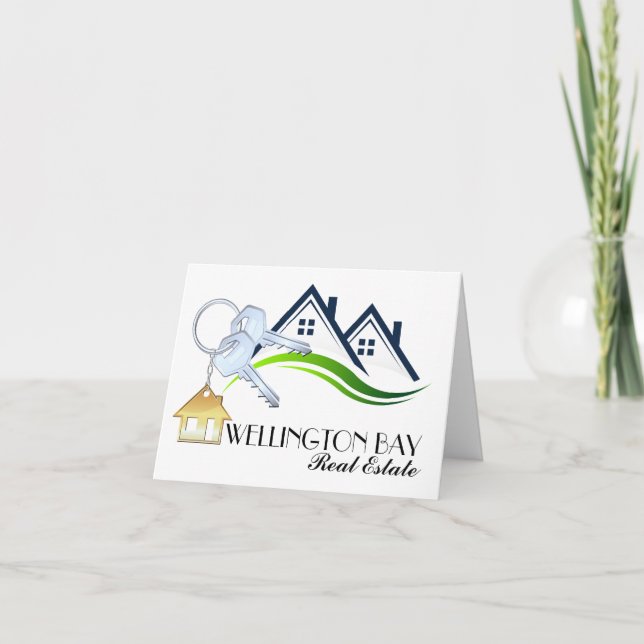 Real Gods Tack eller tom anteckning Kort (Framsida)