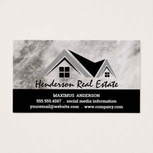 Real Gods Tak Top Realtor Business Visitkort
