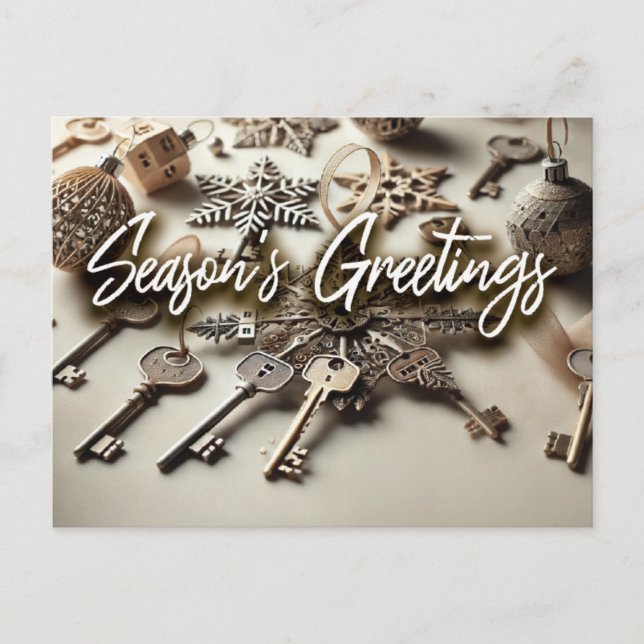 Real Gods vykort - Säsongssäsong Hälsning (Framsida)