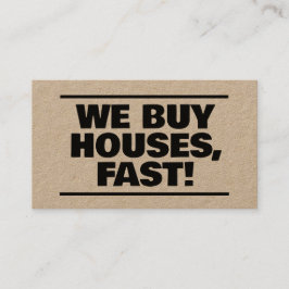 Real Gods we Buy Houses QR Kraft Visitkort