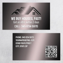 Real Gods we Buy Houses QR Visitkort