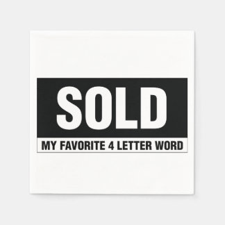 Real Gods White Standard Cocktail Papper Napkins Pappersservett