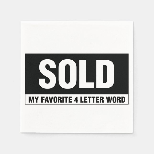 Real Gods White Standard Cocktail Papper Napkins Pappersservett (Framsidan)