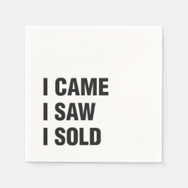 Real Gods White Standard Cocktail Papper Napkins Pappersservett