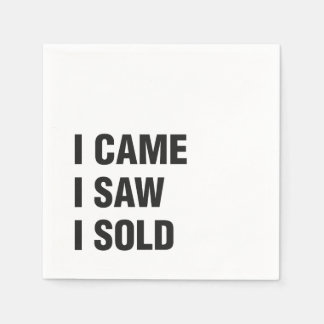 Real Gods White Standard Cocktail Papper Napkins Pappersservett