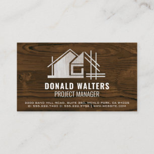 Real Gods Wood Logotyp Blueprint Wood Visitkort