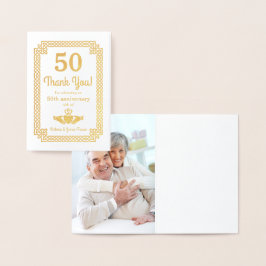Real Gold Foil Celtic 50-årsjubileum Tack Folierat Kort