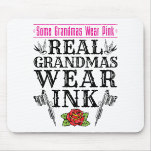 Real Grandmas Bära Bläck Tatto Tattooed Grandmor Musmatta