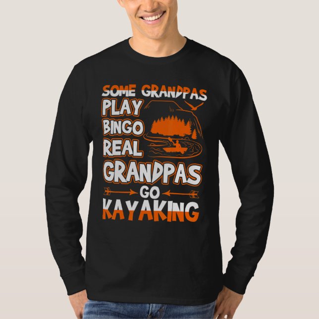 Real Grandpas Go Kayaking T Shirt (Framsida)