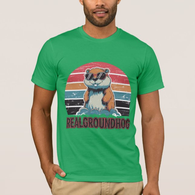Real Groundhog T Shirt (Framsida)
