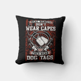 Real Heroes Bära Hundbrickors Kudde