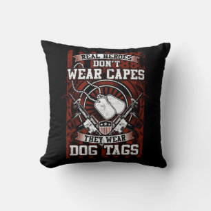 Real Heroes Bära Hundbrickors Kudde