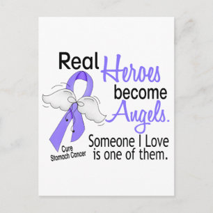 Real Heroes blir Änglar Stomach Cancer Vykort