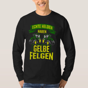 Real Heroes har Gult Rims Agriculture Tractor F T Shirt