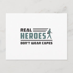 Real Heroes Sjukvårdare Ambulance EMT EMS Funny Vykort
