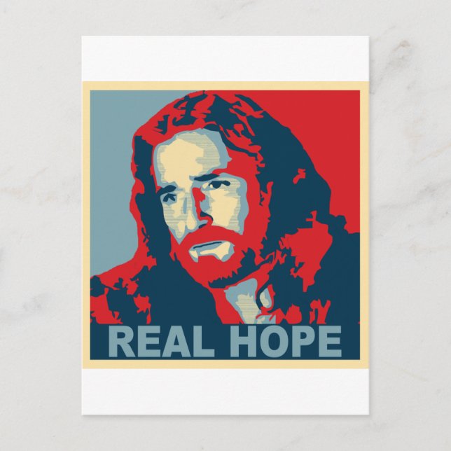 Real Hope Jesus Vykort (Framsida)
