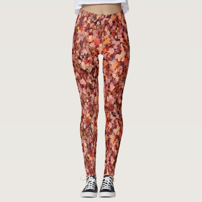 Real Höst löv Leggings (Framsida)