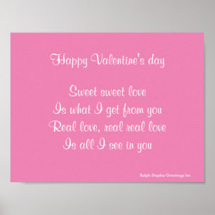 Real kärlek valentins dag poster