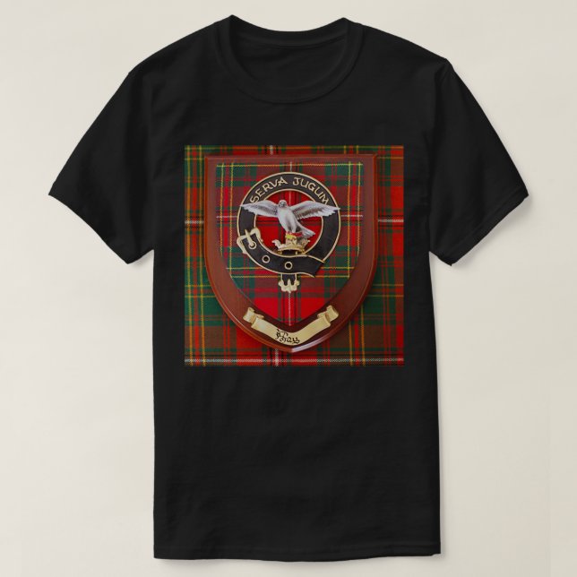 Real Klan Hay Vapensköld på Kilt Ancient Hay Tarta T Shirt (Design framsida)