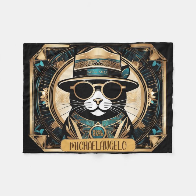 Real Kool Katz Fleece Blanket (Framsidan (Horisontell))