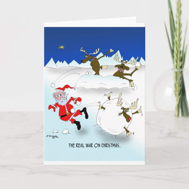 Real Krig på jul Helgkort (Framsida)