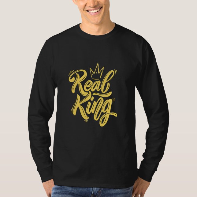 Real Kung | Fetstiskt ledarskap T Shirt (Framsida)