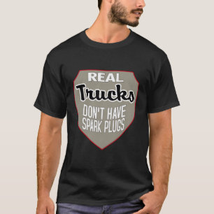 Real Lastbilar Spark Plugs Shirt Diesel Turbo Brot T