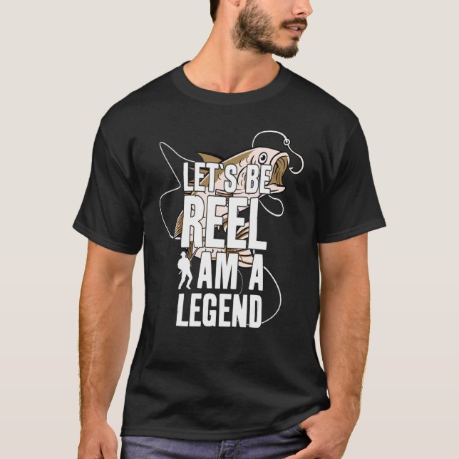 Real Legend Fishing Angler T Shirt (Framsida)