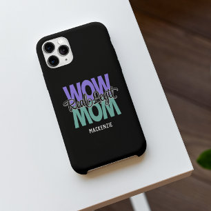 Real Legit Wow Mamma Print (Lila & Teal) Fodral