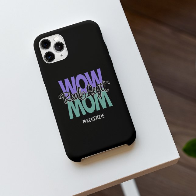 Real Legit Wow Mamma Print (Lila & Teal) Fodral (Skapare uppladdad)