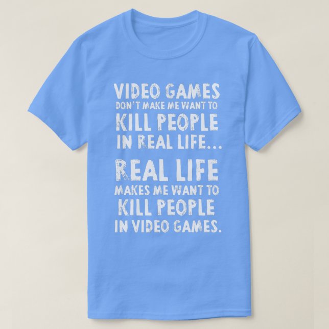 Real Life får mig att vilja T Shirt (Design framsida)