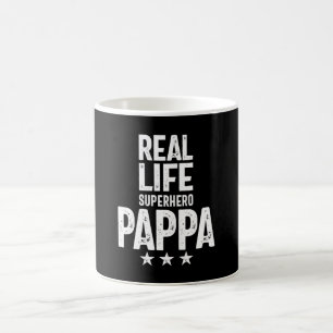 Real Life Superhjälte-pappa Far Gift Kaffemugg